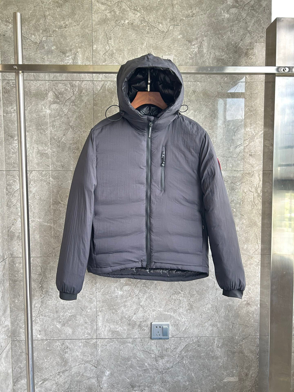 Canada Goose Lawrence Puffer Hooded Jacket — Men's Navy