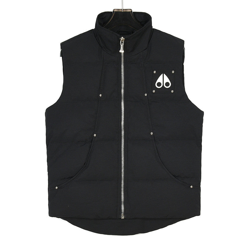 Moose Knuckles 23SS Metal Logo Studded Down Vest