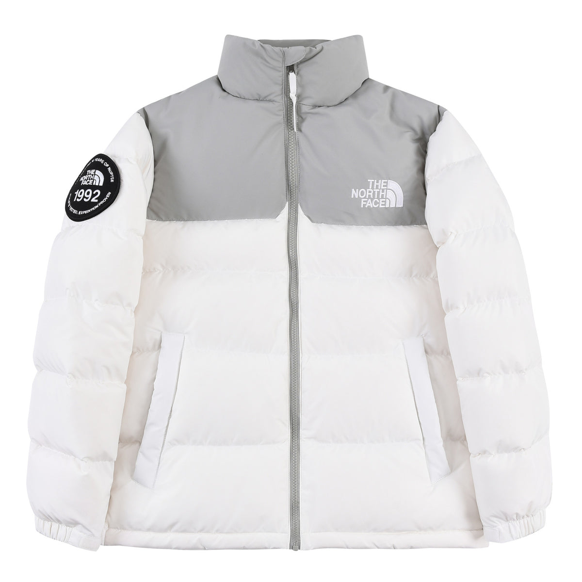 The North Face 1992 Nuptse Stand Collar Down Jacket – Two-Tone Expedition Badge Puffer