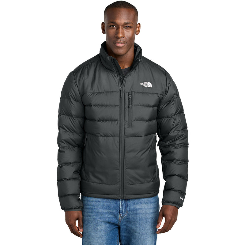 The North Face Men's Aconcagua 3 Jacket — 650-Fill Down Insulated, Wide-Channel Quilt, Full-Zip (TNF Black)