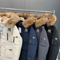 MLB Fur Collar Hooded Parka – Unisex Oversized Winter Coat