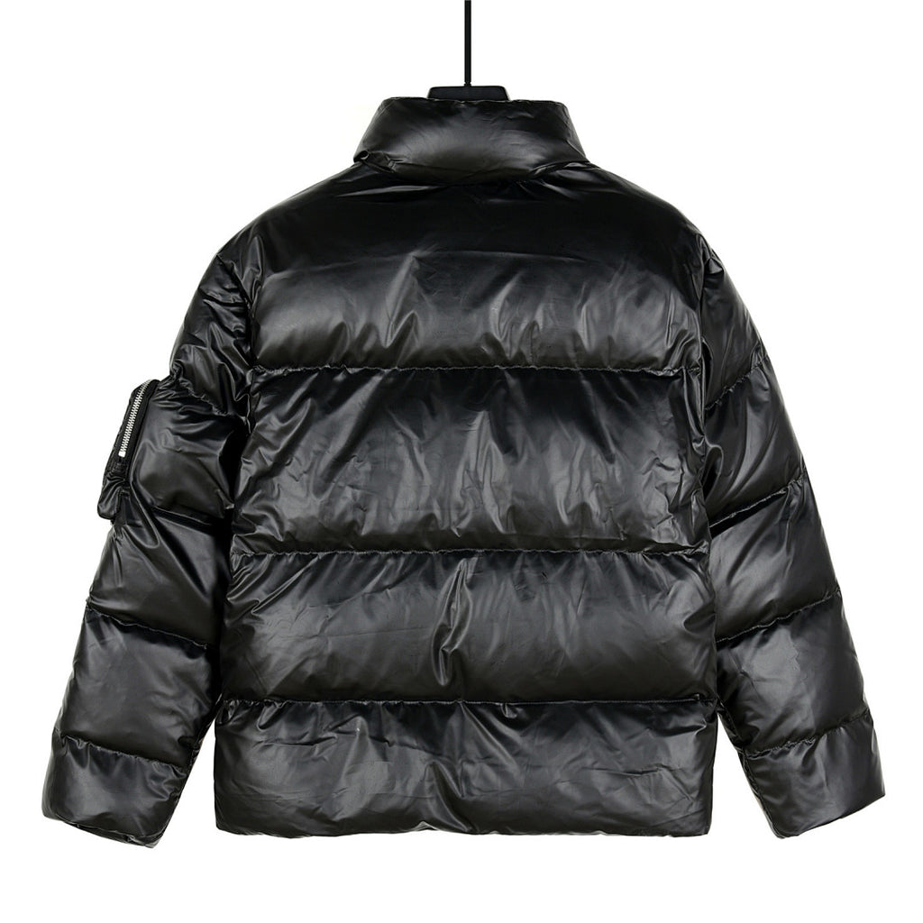 Prada Re-Nylon Down Jacket with Large Pockets