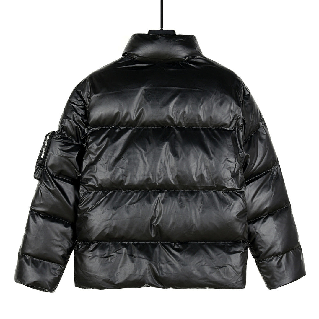 Prada Re-Nylon Down Jacket with Large Pockets