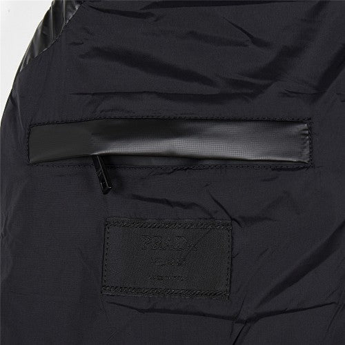 Prada Re-Nylon Down Jacket with Large Pockets