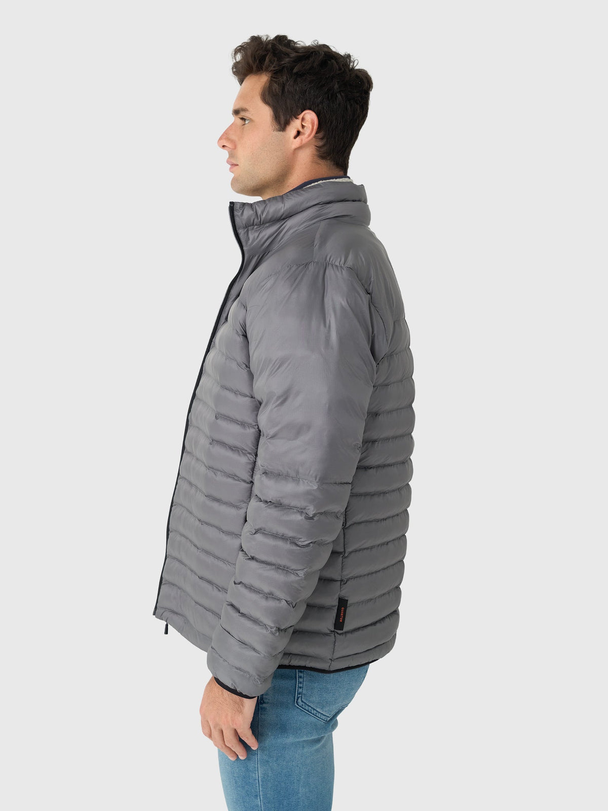The North Face Men's Terra Peak Jacket — Ultralight Down Insulated, Fine-Channel Quilt, Slim Fit (TNF Black / Medium Grey)