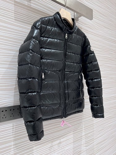 Moncler Acorus Stand Collar Lightweight Down Jacket – Black