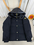 Moose Knuckles Fur-Trim Bomber Down Jacket – Black Gold
