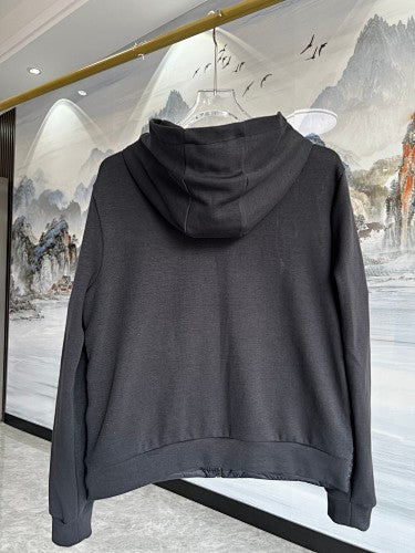 Moncler Hooded Knit-Splice Down Jacket – Hybrid Puffer with Knit Panels