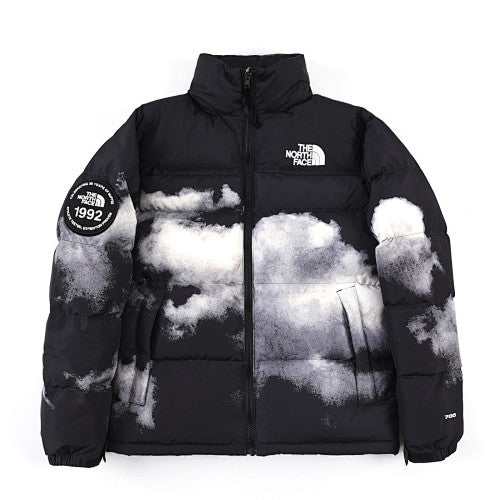 The North Face 1992 Nuptse Cloud Print Puffer Jacket – Unisex Retro Down Puffer
