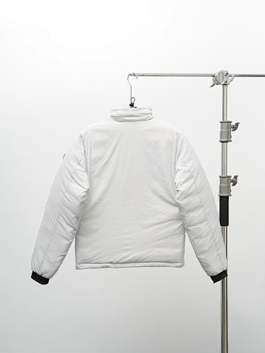 Canada Goose Lodge Stand Collar Down Jacket White
