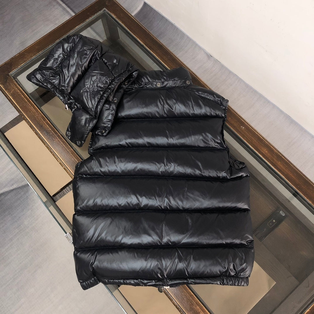 Moncler Gloss Hooded Down Vest