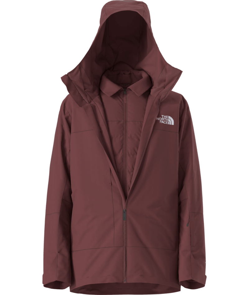The North Face Men's ThermoBall™ Snow Triclimate® Jacket (2026) — DryVent™ Ski Shell + ThermoBall™ Zip-In Liner, Helmet Hood (Coal Brown)