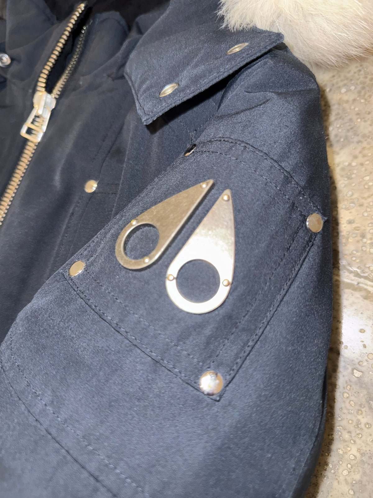 Moose Knuckles Kids Original Shearling Bomber Jacket