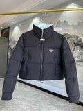 Prada Re-Nylon Cropped Down Jacket