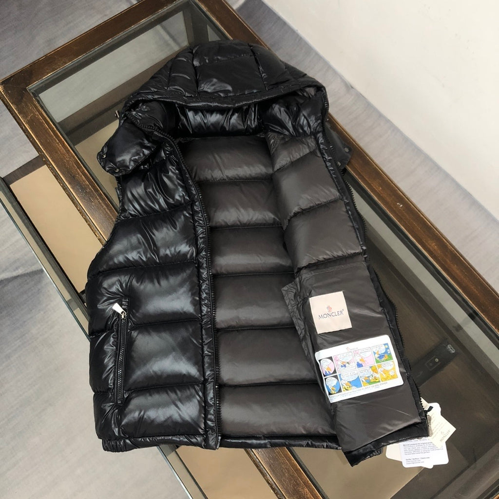 Moncler Gloss Hooded Down Vest