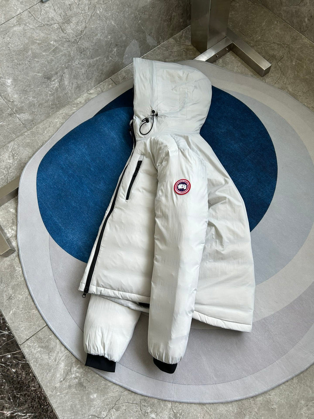 Canada Goose Lawrence Puffer Hooded Jacket — Men's Navy