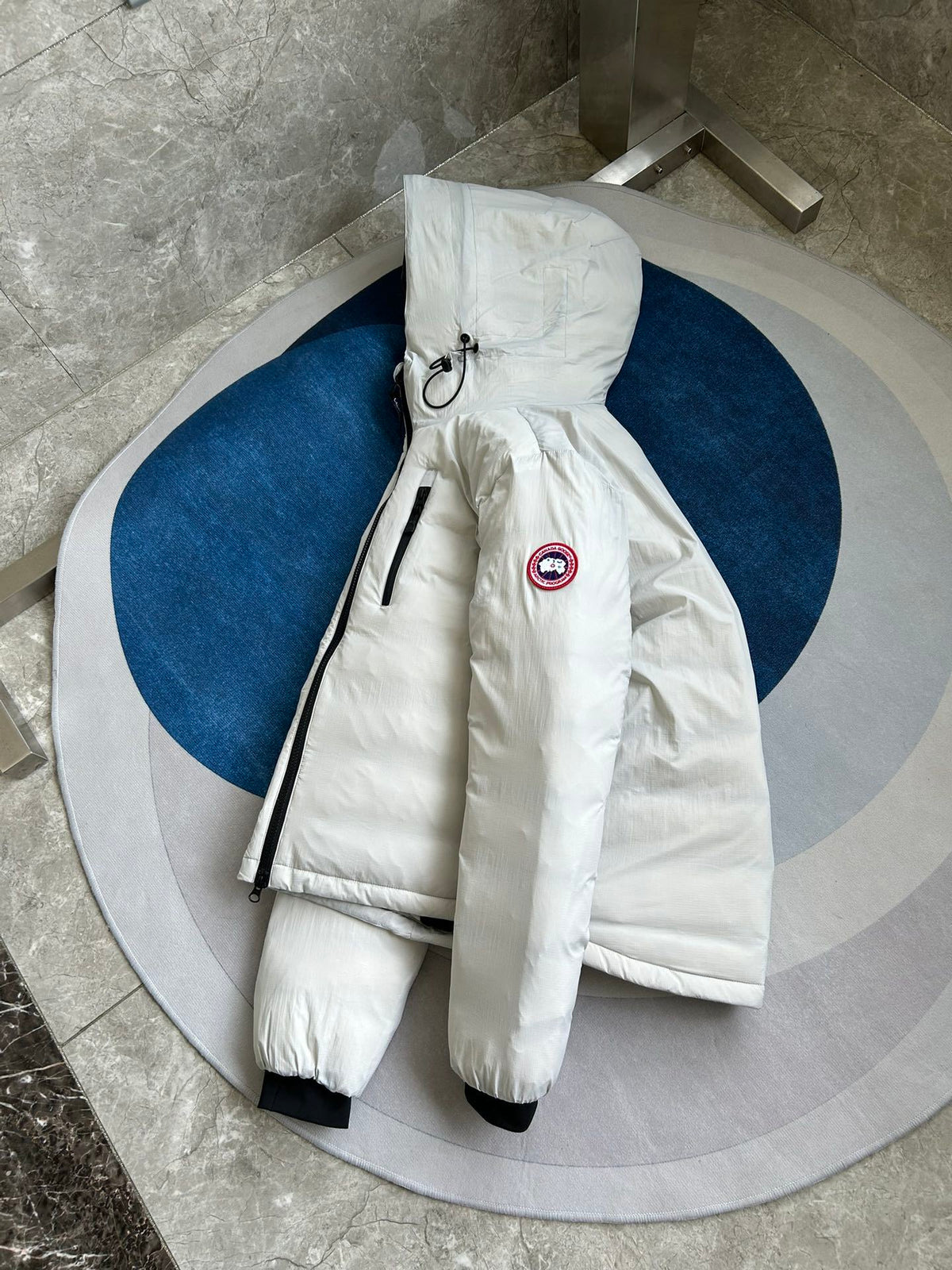 Canada Goose Lawrence Puffer Hooded Jacket — Men's Navy