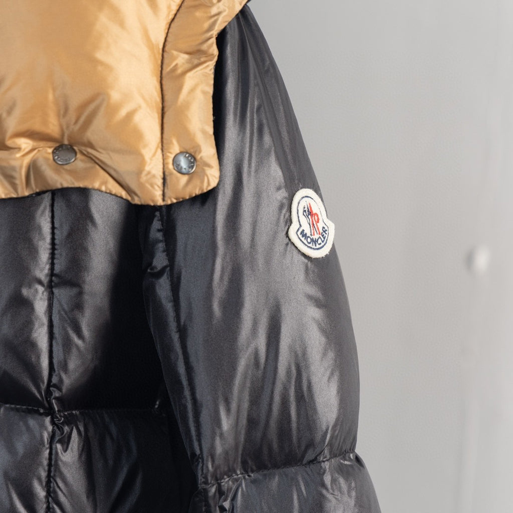 Moncler Two-Tone Down Coat