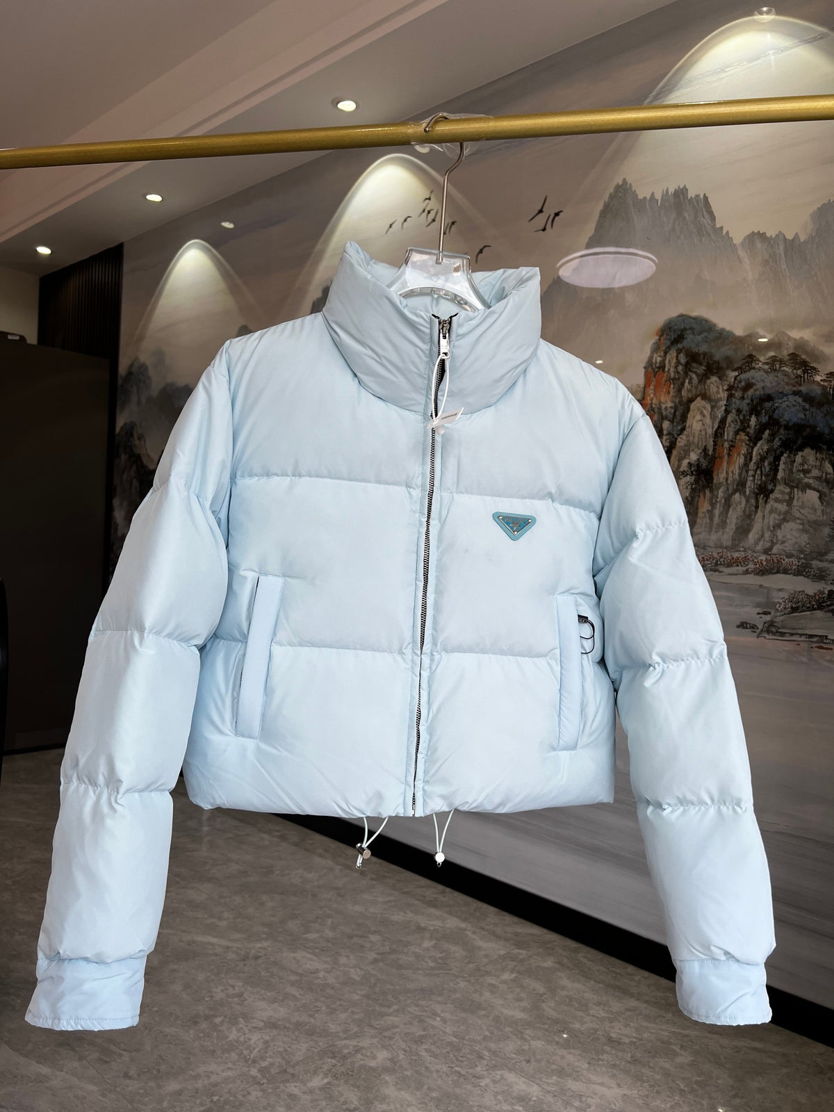 Prada Re-Nylon Cropped Down Jacket