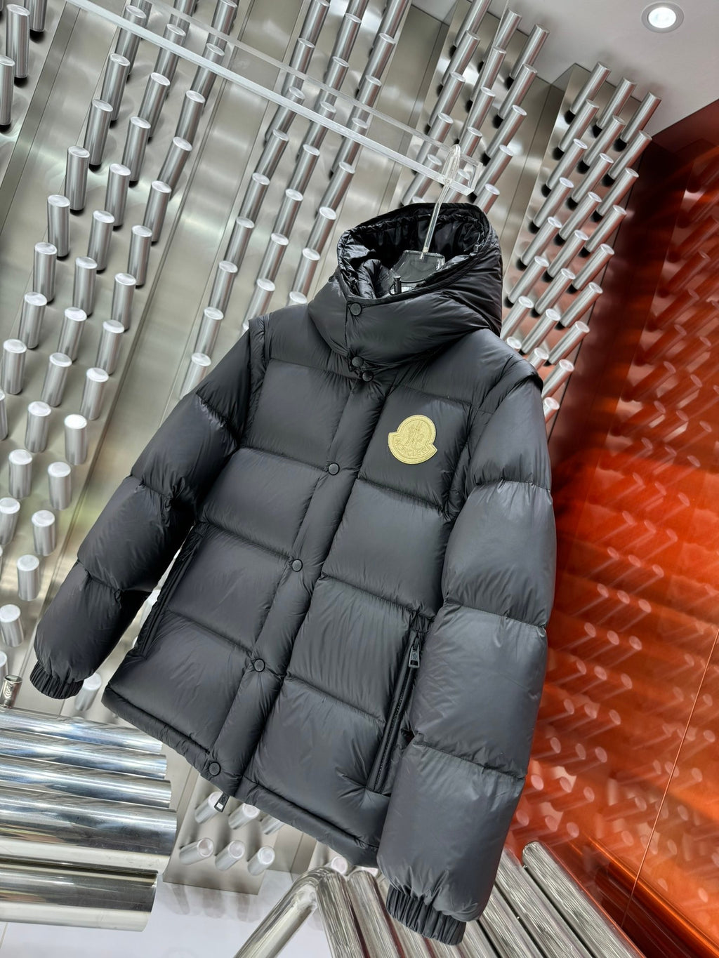 Moncler Detachable Sleeve Down Jacket