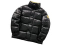 Moncler Sumido Down Jacket – Oversized Gold Badge Black Puffer