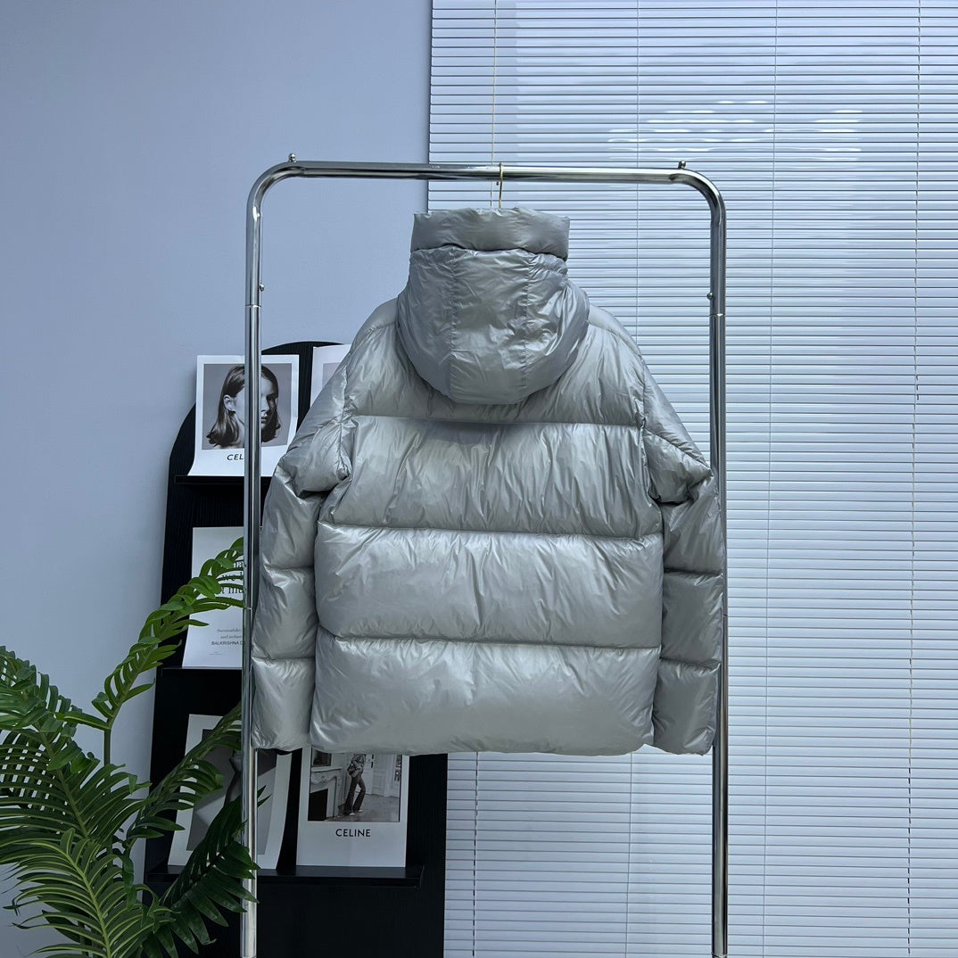 Canada Goose Crofton Hooded Down Jacket – Silver