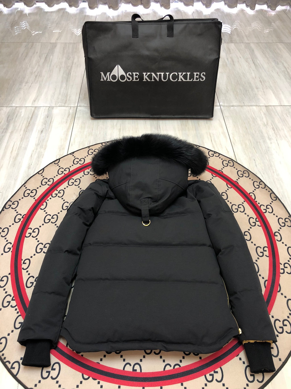 Moose Knuckles Down Jacket with Fur Hood — Women's