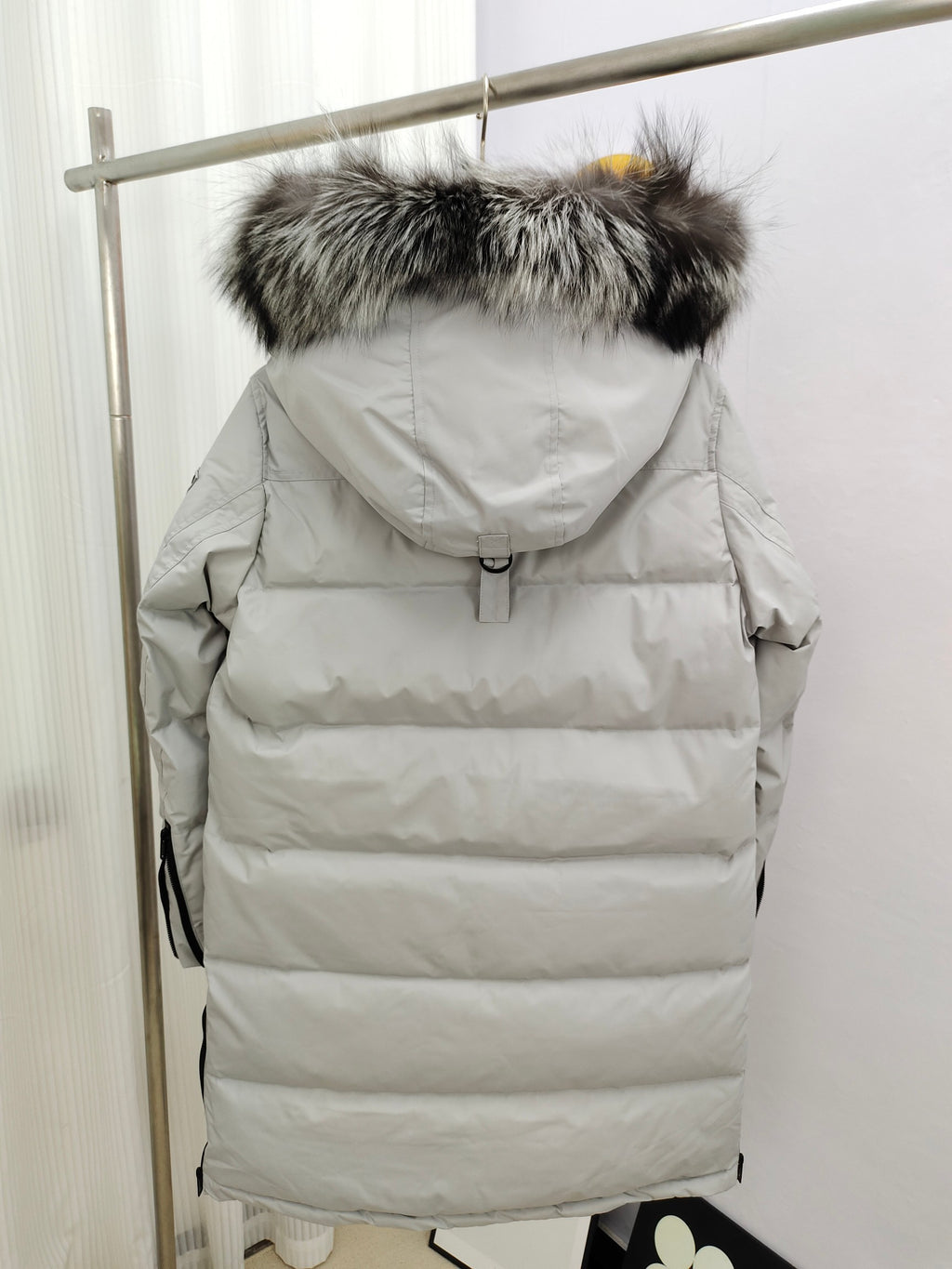 Moose Knuckles Women's Long Down Parka – Fur-Trim Hood Multi-Pocket Coat