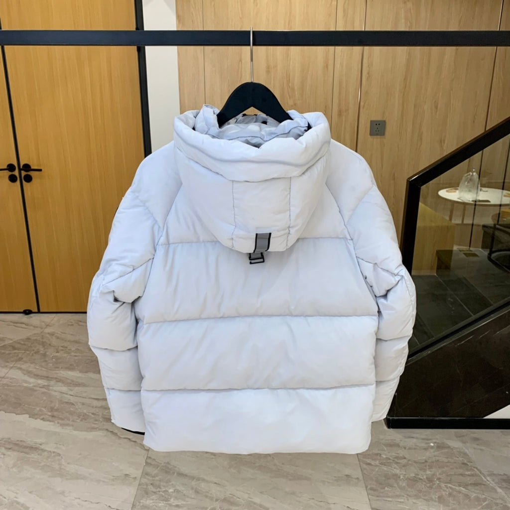 Canada Goose Oversized Hooded Down Jacket — White