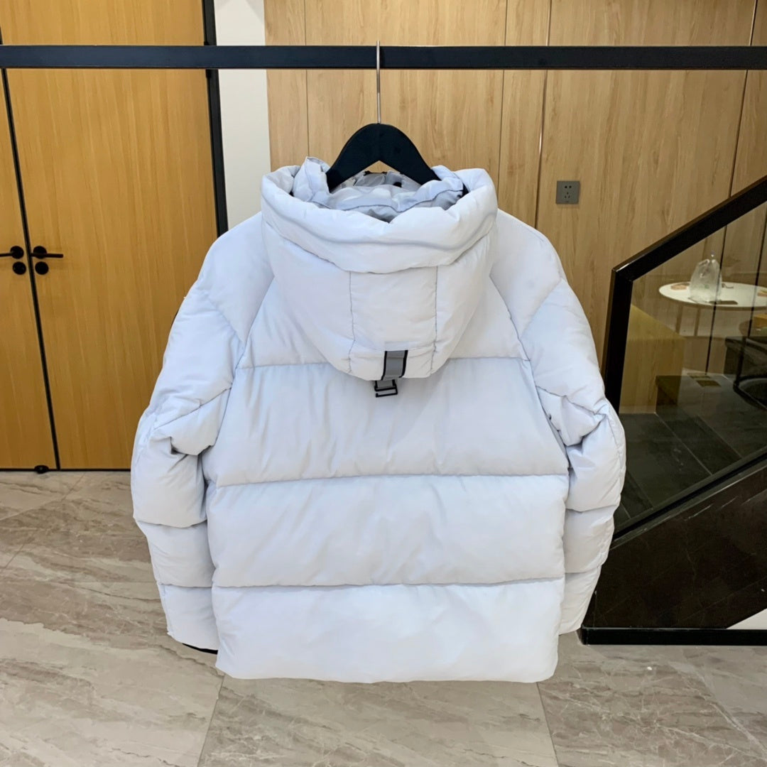 Canada Goose Oversized Hooded Down Jacket — White