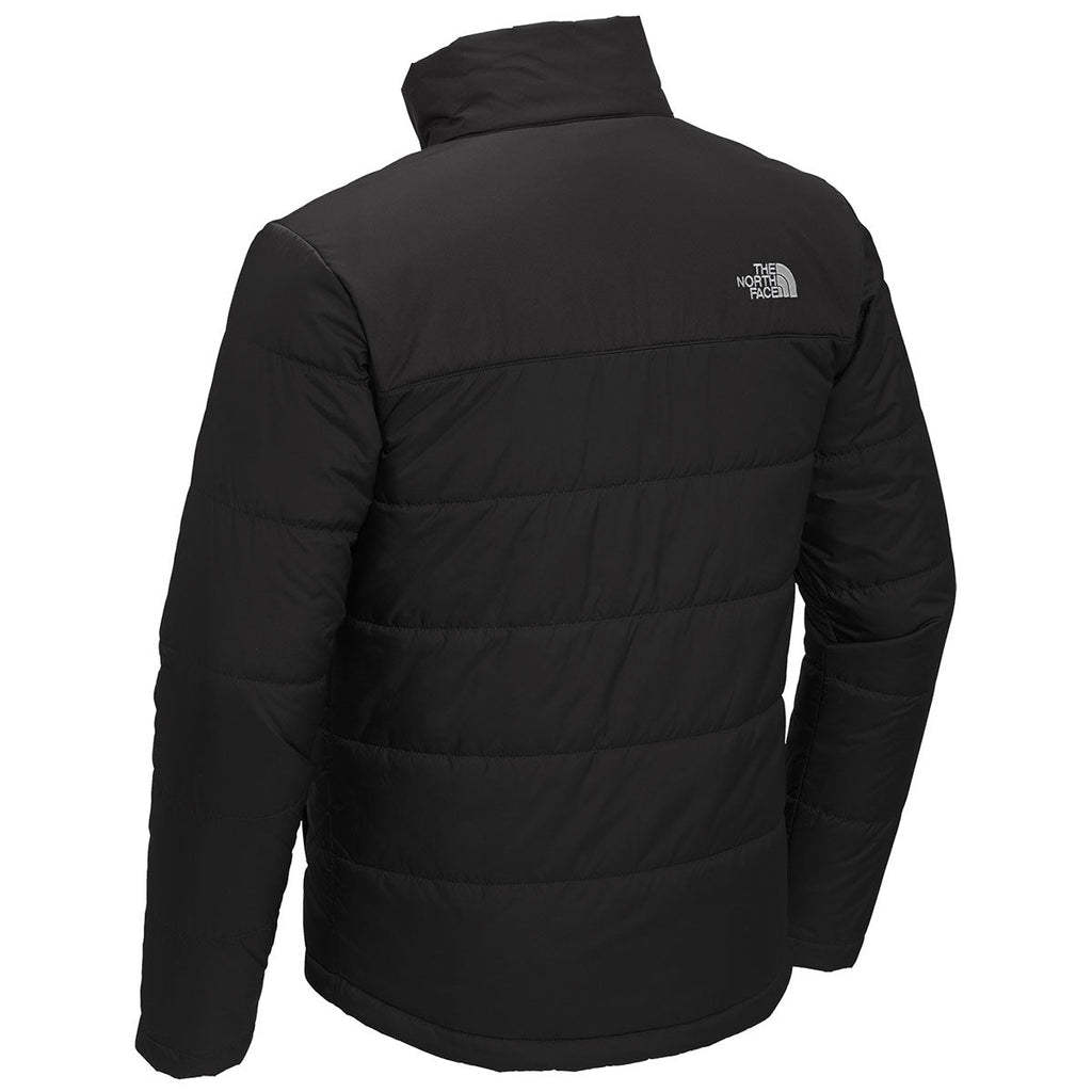 The North Face Men's Everyday Insulated Jacket — Chest Logo, Mixed-Material Quilted Body (TNF Black)