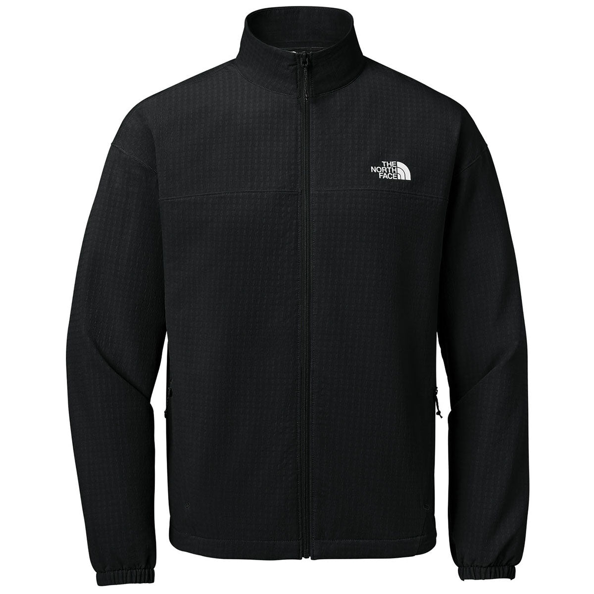 The North Face Men's Mountain Horizon Softshell Jacket — Stretch Woven, Wind-Resistant, Athletic Fit (TNF Black)