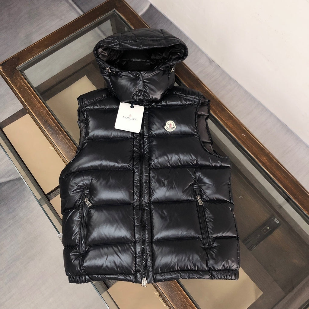 Moncler Gloss Hooded Down Vest