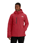 The North Face Men's Descendit Jacket — DryVent Ski Shell, Helmet-Compatible Hood (Rose Tan / TNF Black)