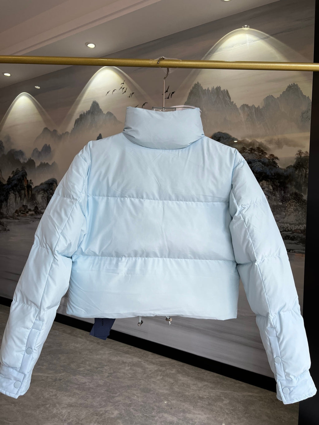 Prada Re-Nylon Cropped Down Jacket