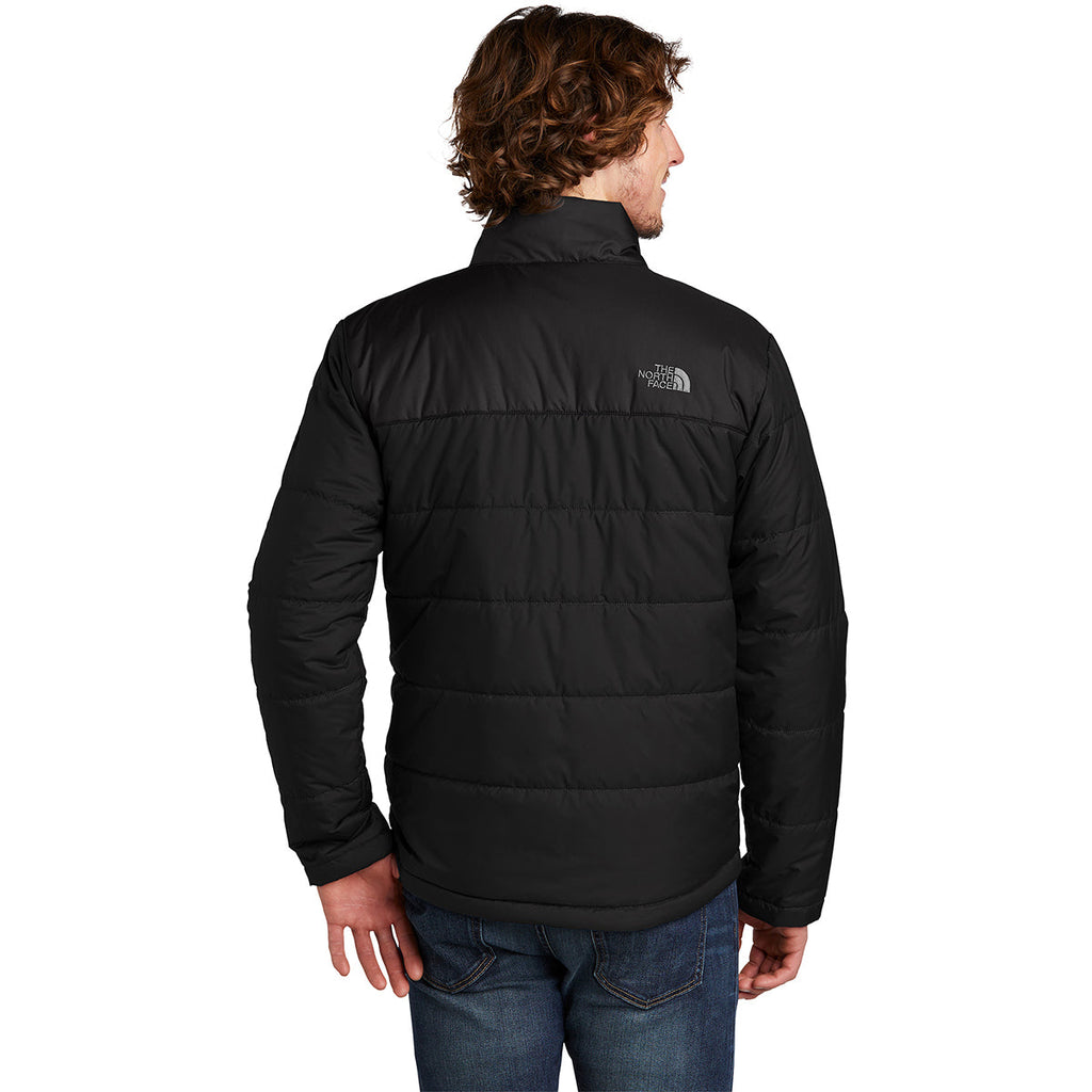 The North Face Men's Everyday Insulated Jacket — Chest Logo, Mixed-Material Quilted Body (TNF Black)