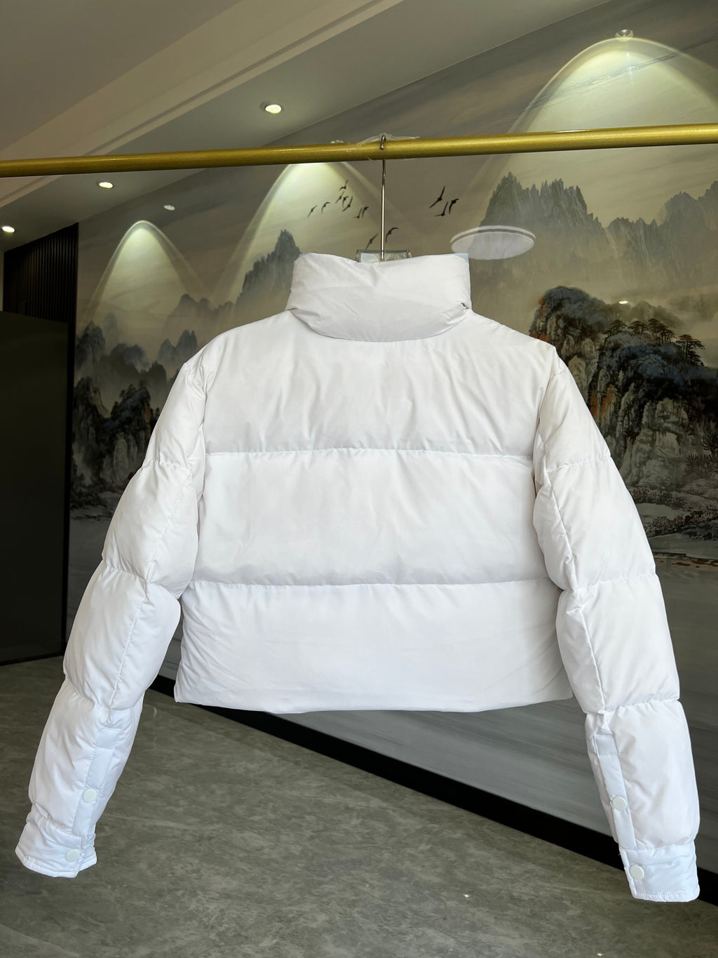 Prada Re-Nylon Cropped Down Jacket