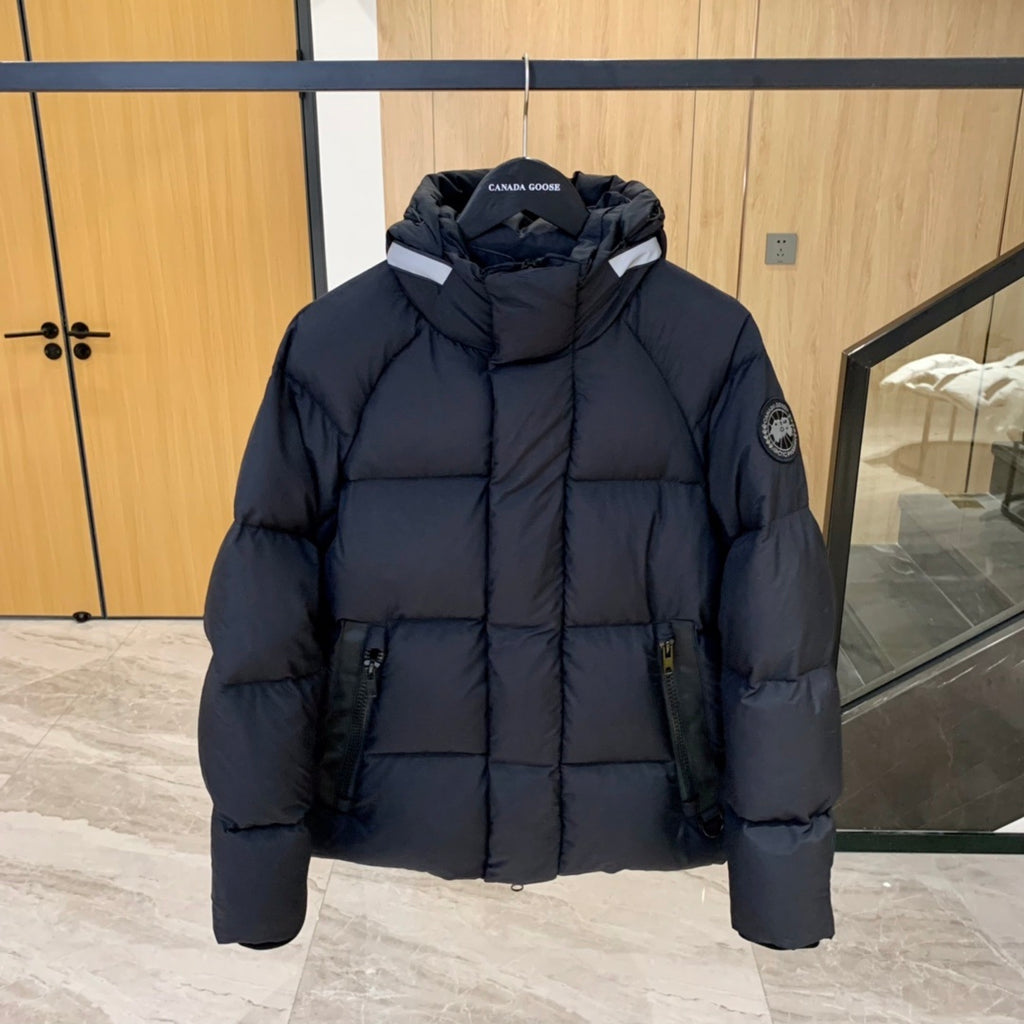 Canada Goose Oversized Hooded Down Jacket — White