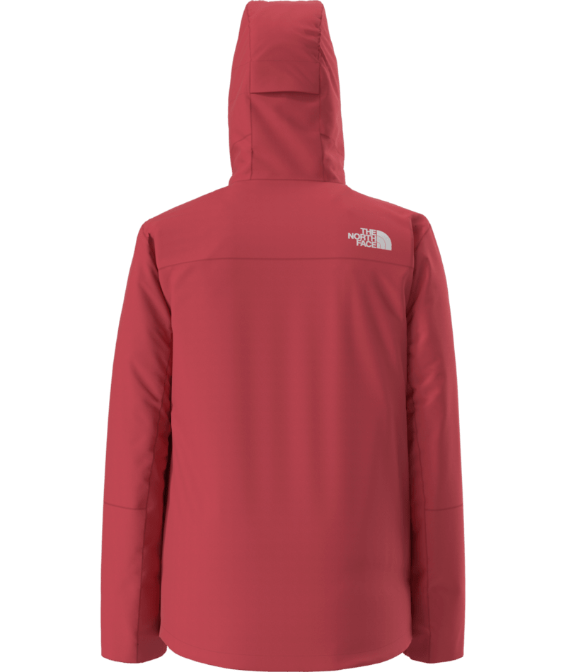 The North Face Men's Descendit Jacket — DryVent Ski Shell, Helmet-Compatible Hood (Rose Tan / TNF Black)