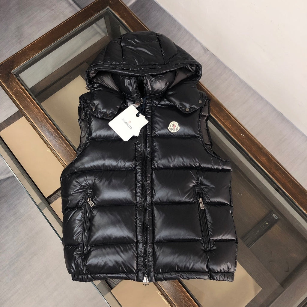 Moncler Gloss Hooded Down Vest