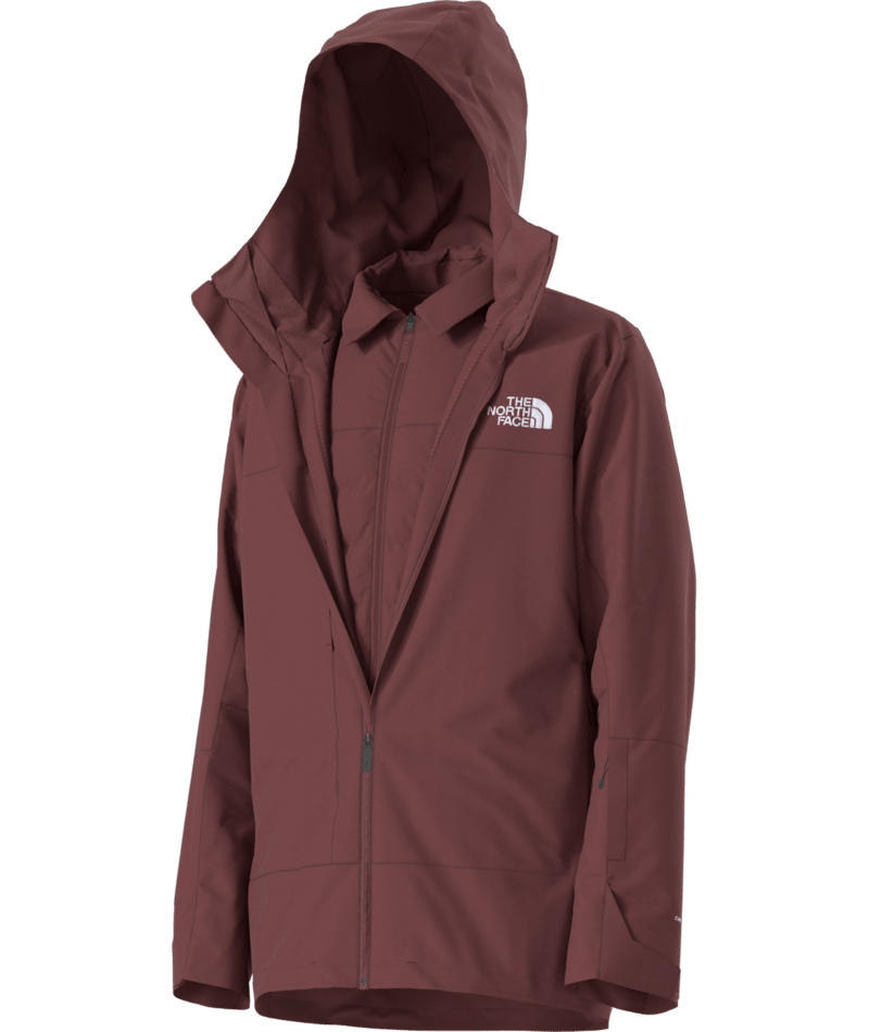 The North Face Men's ThermoBall™ Snow Triclimate® Jacket (2026) — DryVent™ Ski Shell + ThermoBall™ Zip-In Liner, Helmet Hood (Coal Brown)