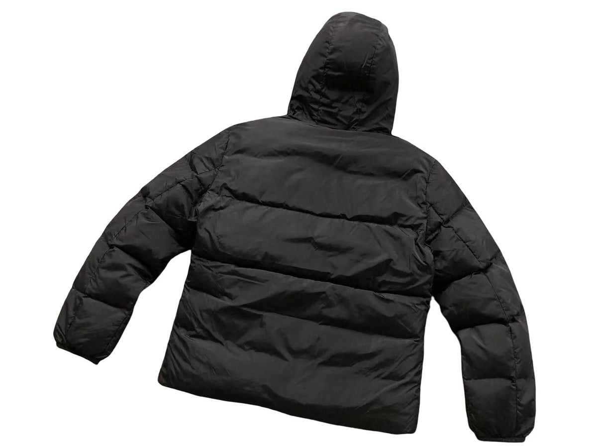 Moncler Maya Logo Hood Down Jacket – Matte Black Oversized Puffer