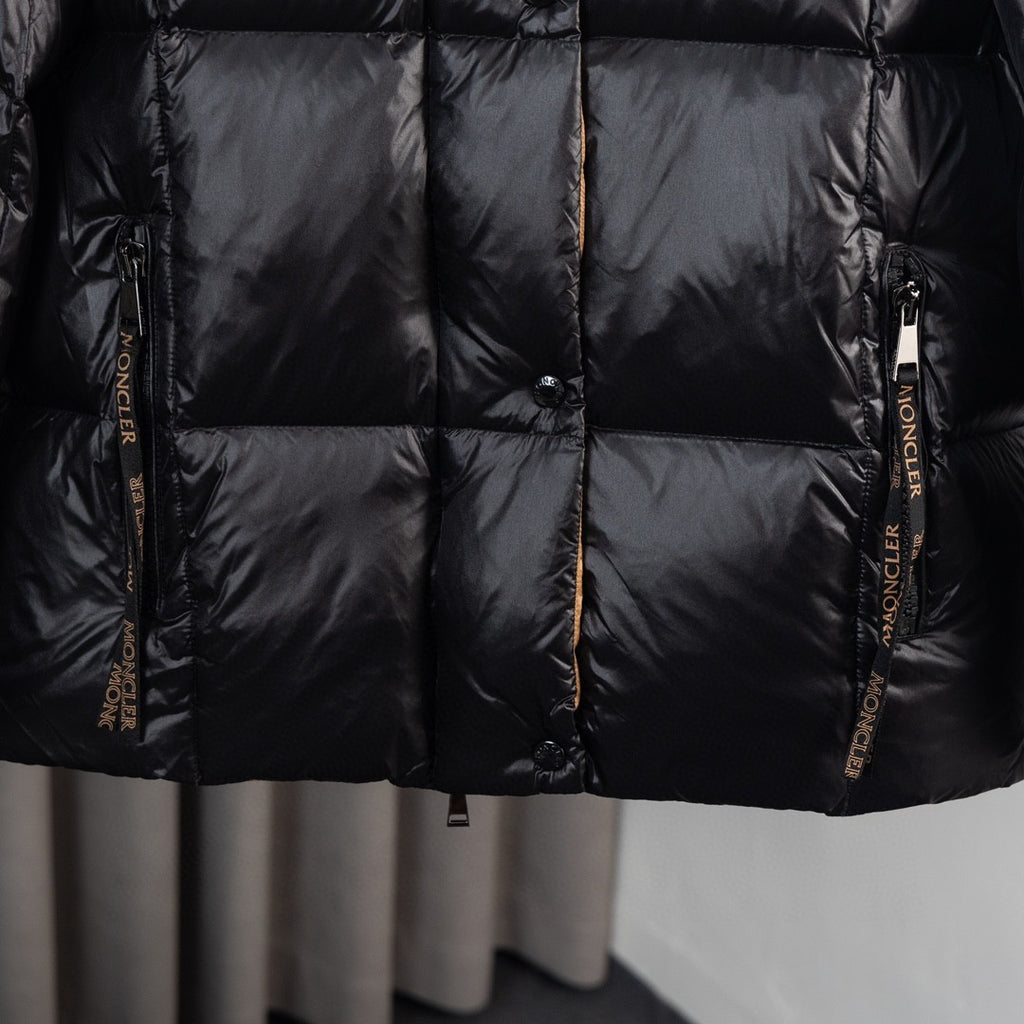 Moncler Two-Tone Down Coat