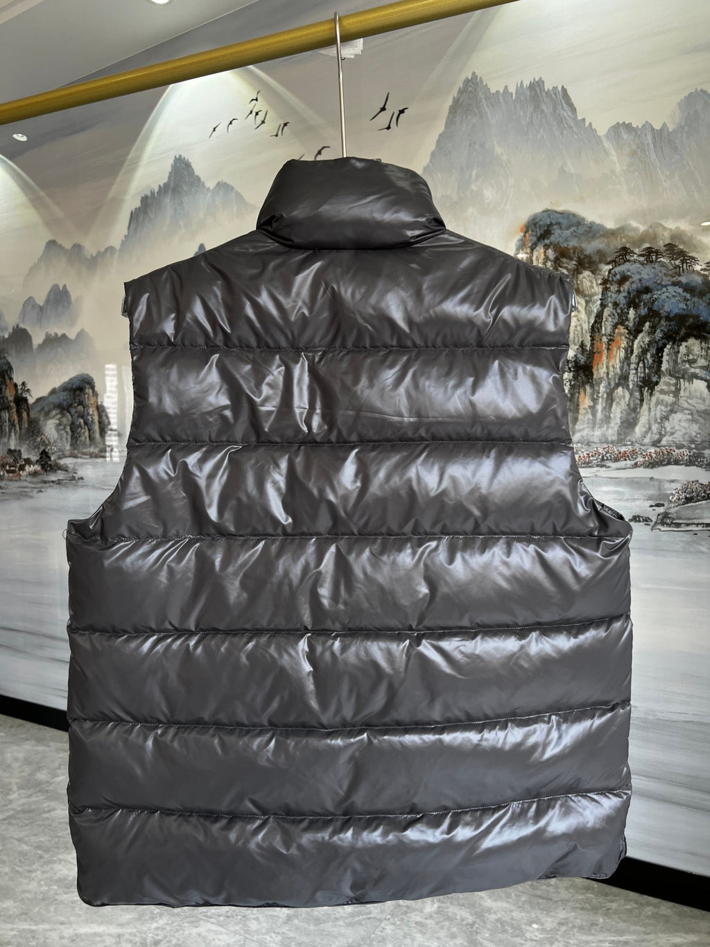 Moncler Snap-Button Stand Collar Down Vest