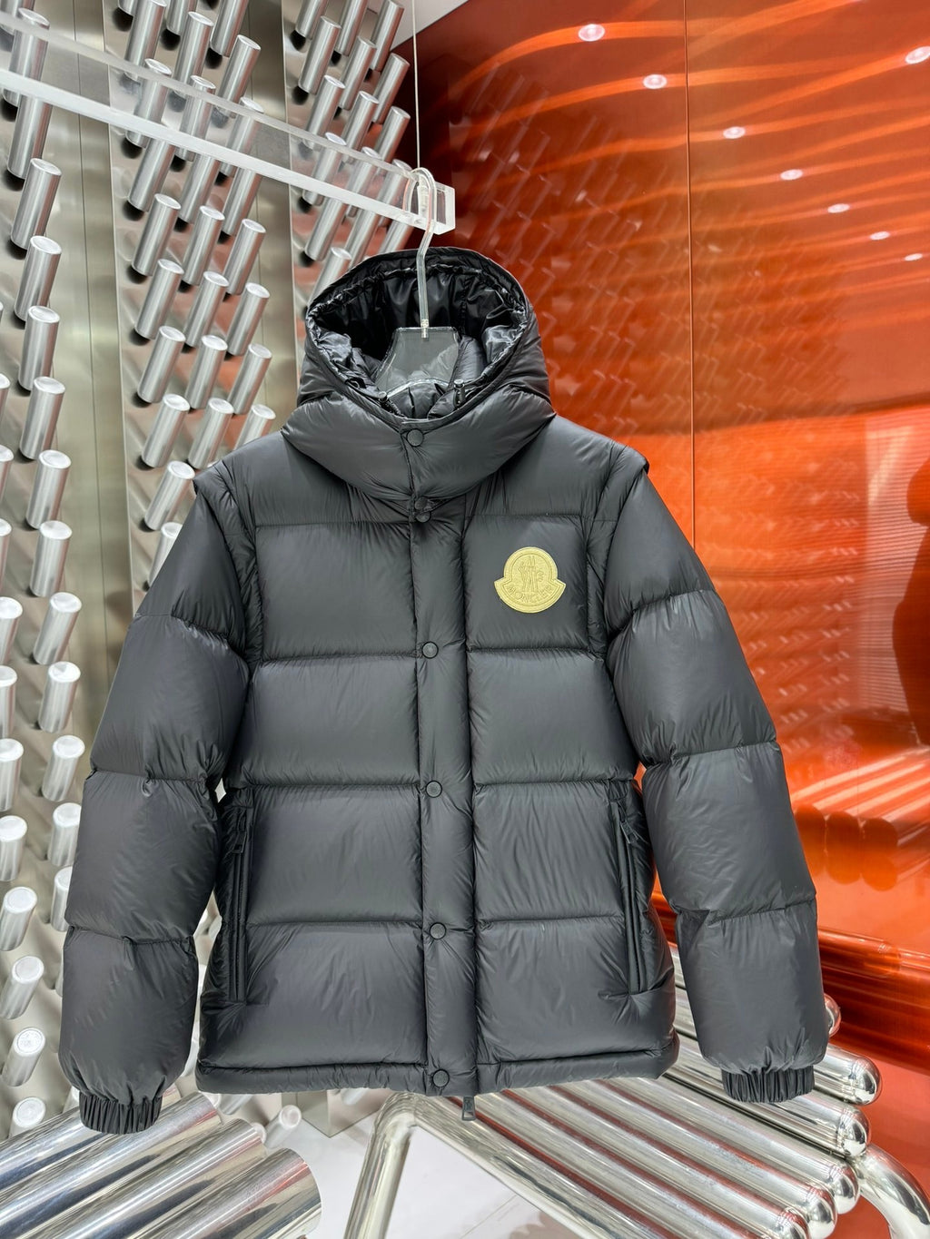 Moncler Detachable Sleeve Down Jacket