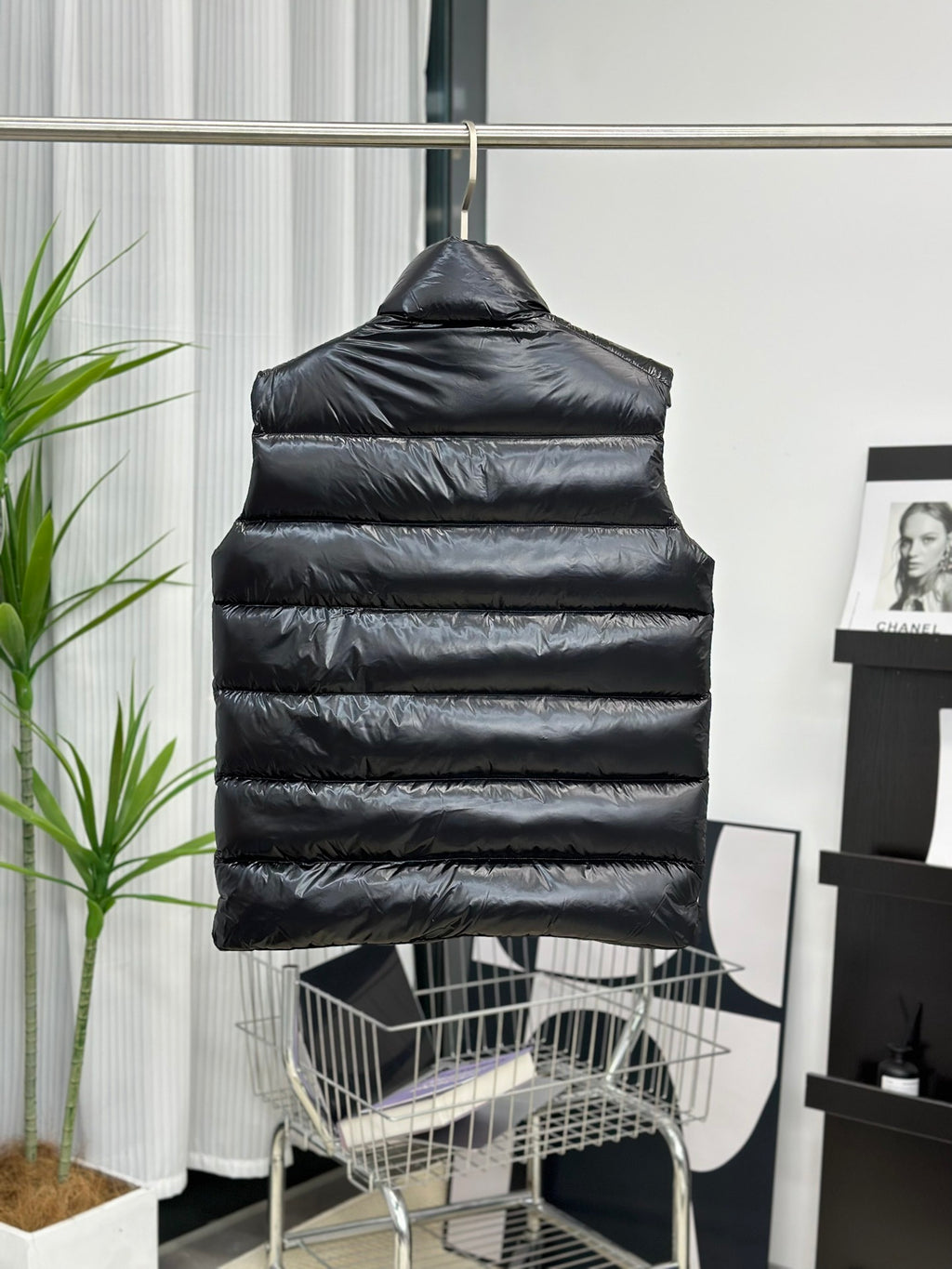 Moncler Snap-Button Stand Collar Down Vest
