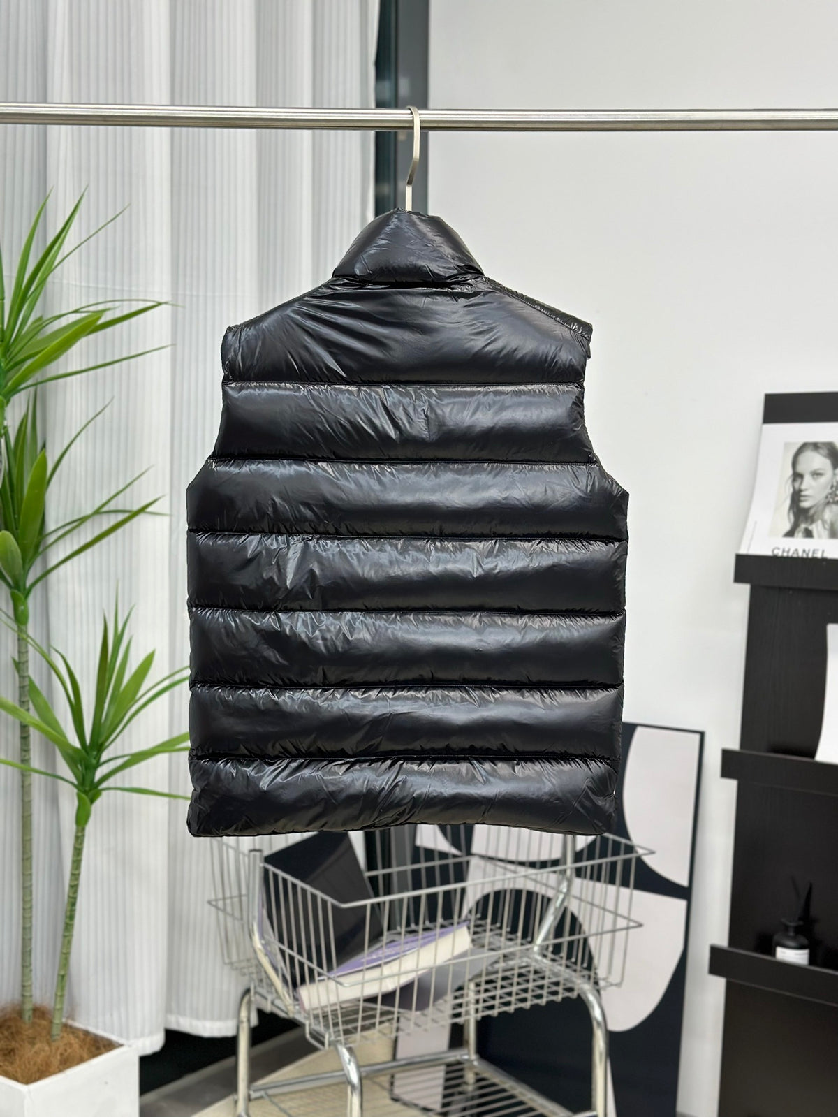 Moncler Snap-Button Stand Collar Down Vest