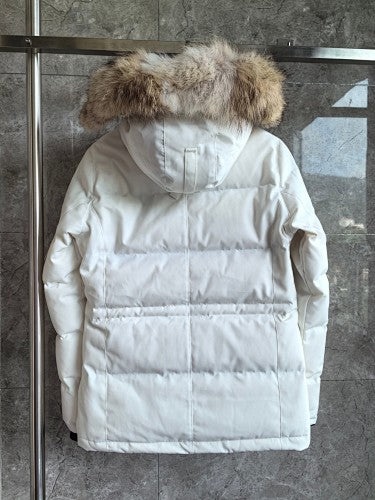 Canada Goose Chelsea Parka — Women's Quilted Short, Coyote Fur Hood (Black, Red & White)