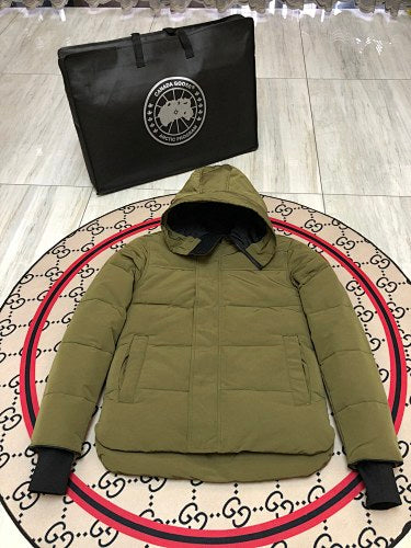 Canada Goose Black Label Hooded Down Jacket — No Logo, Unisex Oversized (Black, Olive & Graphite)