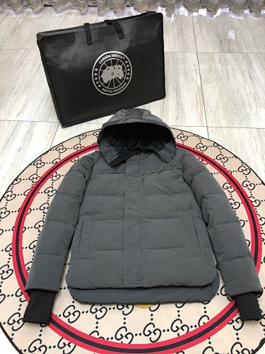 Canada Goose Black Label Hooded Down Jacket — No Logo, Unisex Oversized (Black, Olive & Graphite)